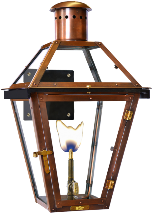 Outdoor Gas Lights Bevolo Electric Outdoor Christmas - Copper Gas Lanterns New Orleans (687x711)