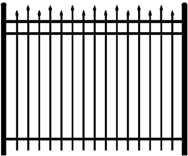 Fence, Metal, Black Transparent Images Png Images - Palace Of Fontainebleau (400x328)