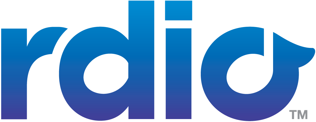 Rdio Logo Gradient - Rdio Logo Vector (1075x415)