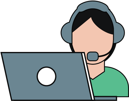 Call Center Online Support - Telemarketing Graphic (550x550)