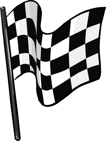Checked Flag - Checkered Flag (452x599)