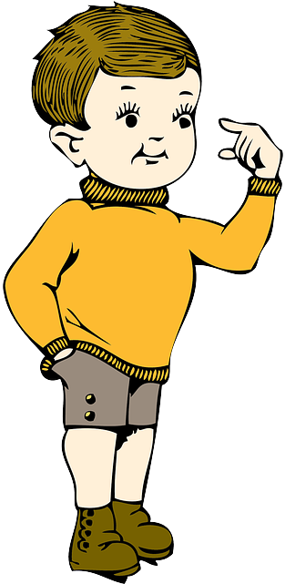 Girl Black, Small, Outline, People, Boy, Happy, Kid, - Small Boy Drawing (320x640)