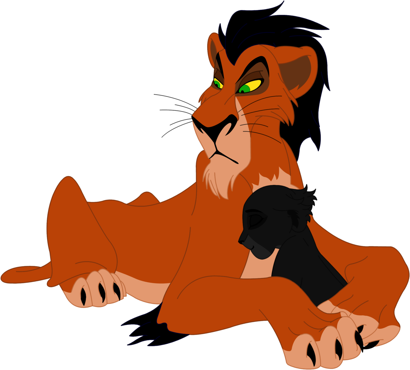 Darkraixcresselia Young Taka/scar And Rose By Darkraixcresselia - Lion King Young Scar (1600x1426)