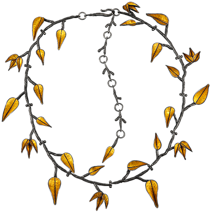 A Necklace Made Of Articulated Sterling Silver Twigs - A Necklace Made Of Articulated Sterling Silver Twigs (462x462)