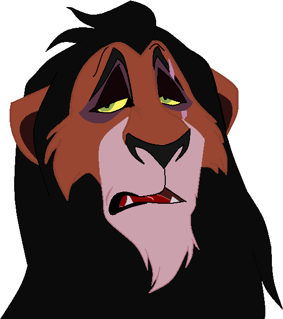 Scar Vector By Thecraprightart - Scar Cartoon Lion King (607x651)