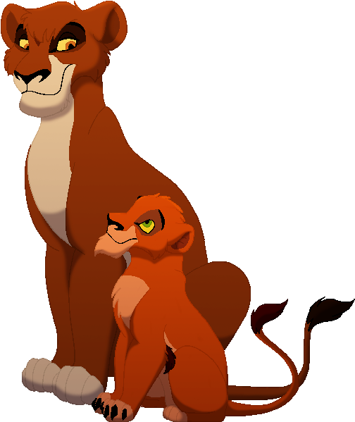Uru And Scar For Germansheperdgirl357 By Lionobsession - Cartoon (513x600)