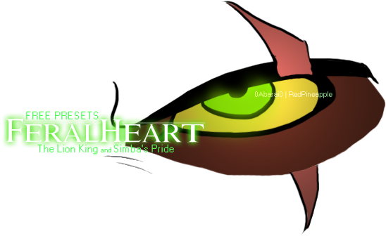 Feralheart [the Lion King] Preset Pack By 0abarai0 - Feral Heart Preset Lion King (600x450)