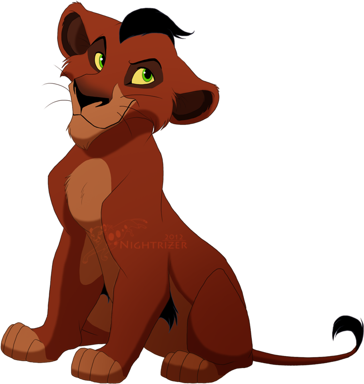 Scar Clipart Cub - Baby Scar Lion King (742x784)