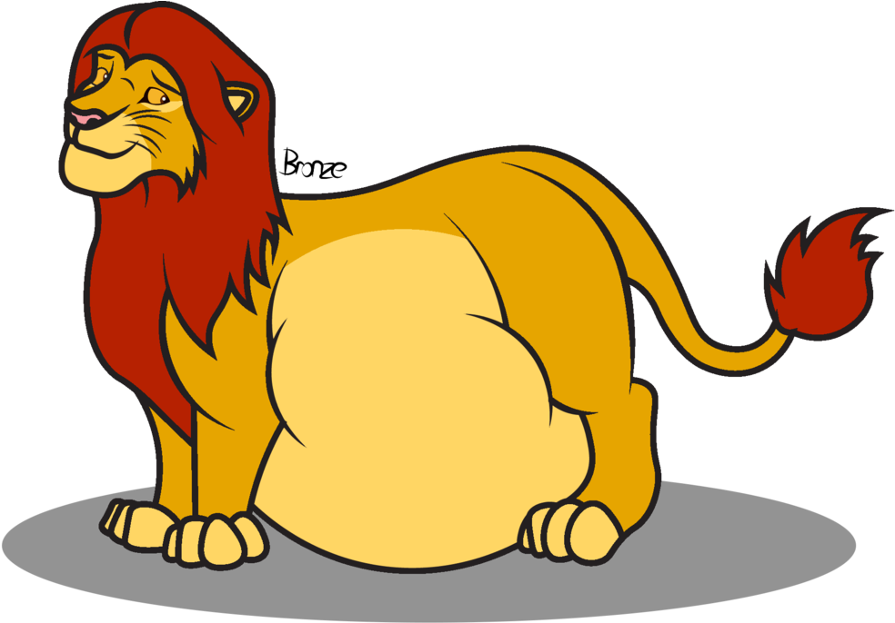 King Queen Of The Pride Land 2 By Bronzepony - Lion King Simba Fat (1024x700)