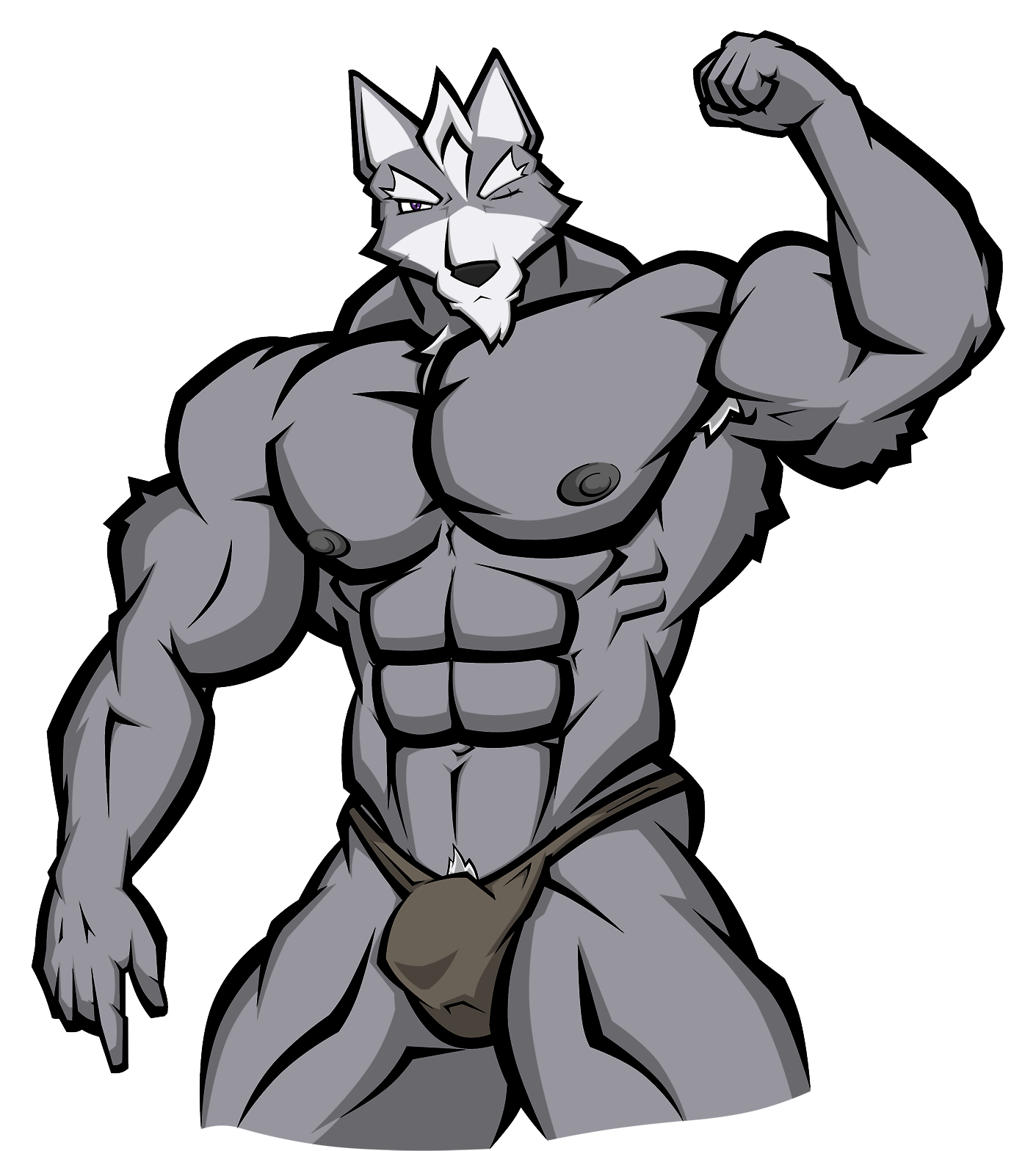 Gray Wolf Muscle Bodybuilding Wolf O'donnell Clip Art - Gray Wolf Muscle Bodybuilding Wolf O'donnell Clip Art (1410x1600)