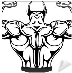Bodybuilding And Powerlifting - Halterofilismo Vetor (400x400)