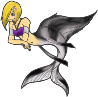 Freshwater Angelfish Mermaid By Waxwiing - Cartoon (600x396)