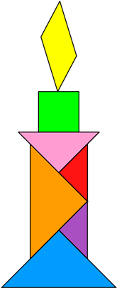 Tangram Candle - Tangram Candle (420x420)