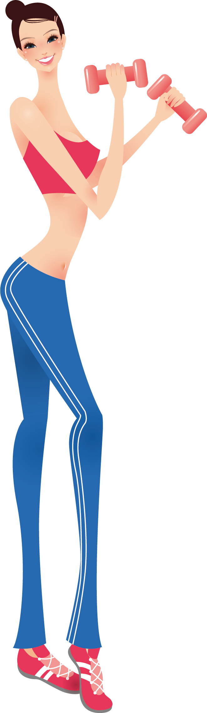 Bodybuilding Physical Fitness Clip Art - Bodybuilding Physical Fitness Clip Art (661x2270)