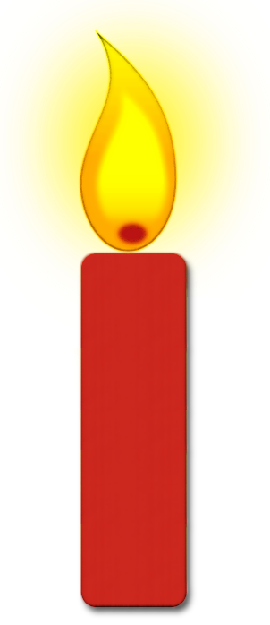 Burning Candle Clip Art - Burning Candle Clip Art (302x698)