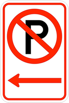No Parking Symbol Left - No Parking In Front Of Garage Signs (500x500)
