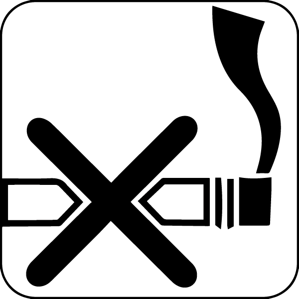 No Smoking Option - Proibido Fuma Preto E Branco (600x600)