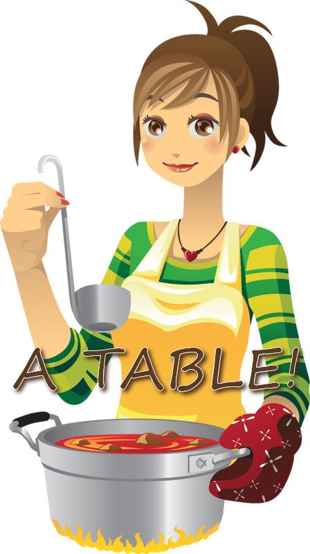Bon Appetit - Girl Cartoon Cooking Png (448x800)