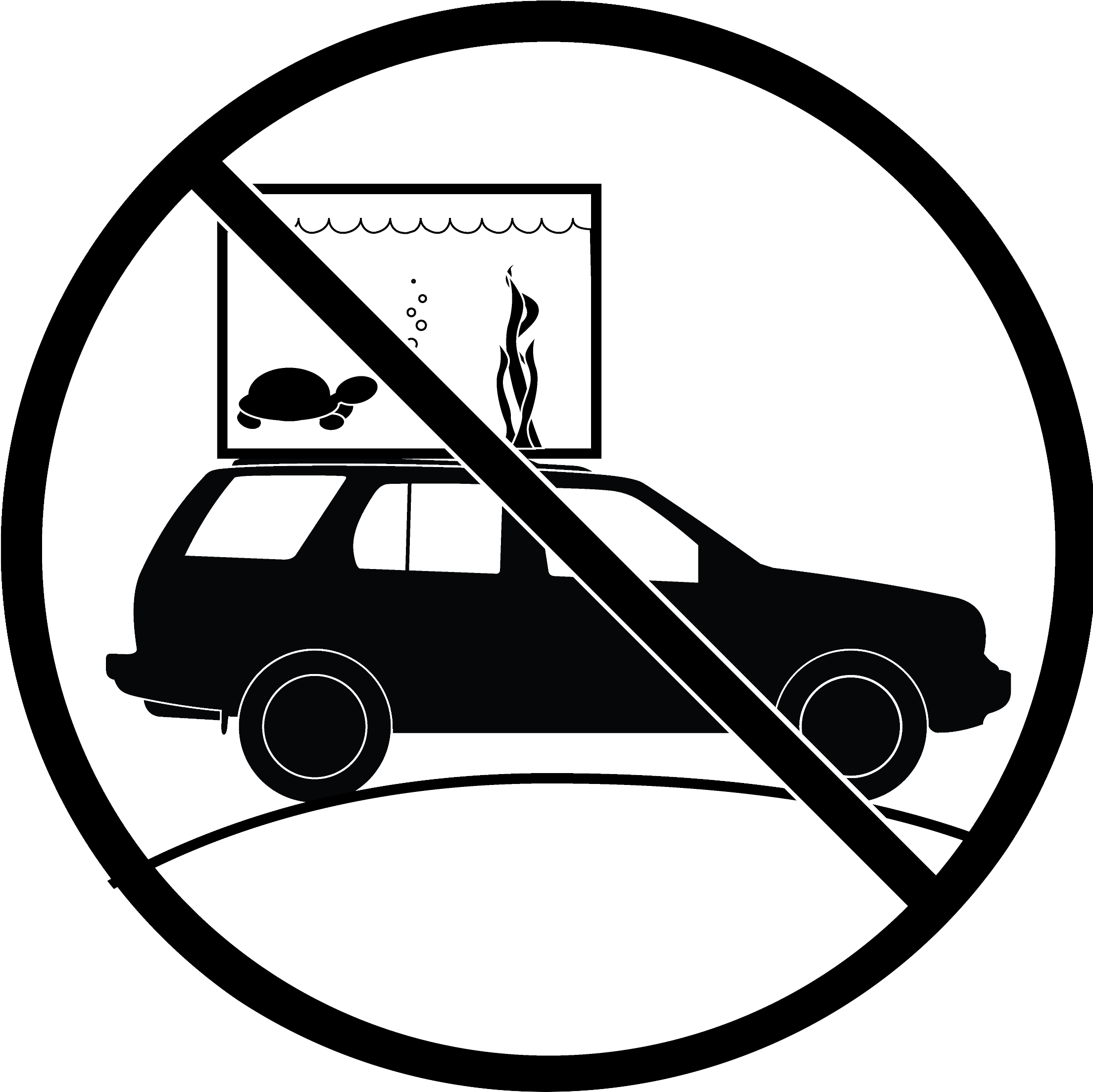 “no Symbol” Showing A Fishtank On - Do Not Throw In Toilet (2224x2215)