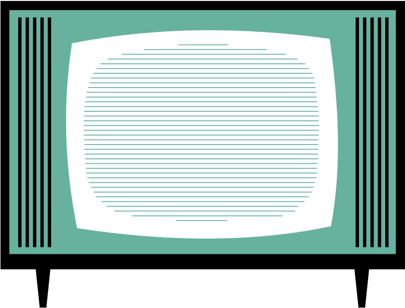 Old Fashioned Tv Set By Rones - Old Fashioned Tv Sets (801x609)