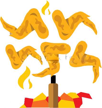 Buffalo Wing Fried Chicken Clip Art - Buffalo Wing (500x522)