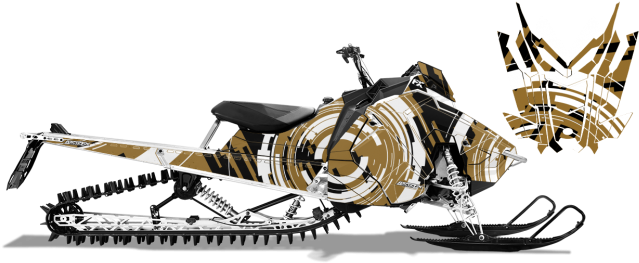 Buy / Customize - American Flag Snowmobile Wrap (650x312)