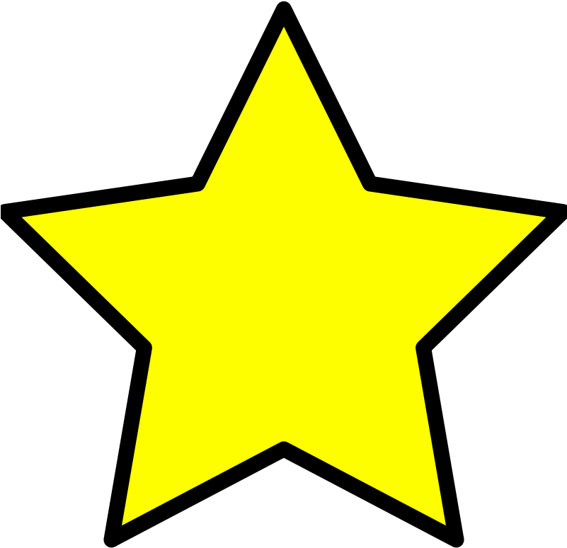 Clipart - Yellow Star - Yellow Star Clipart (800x800)
