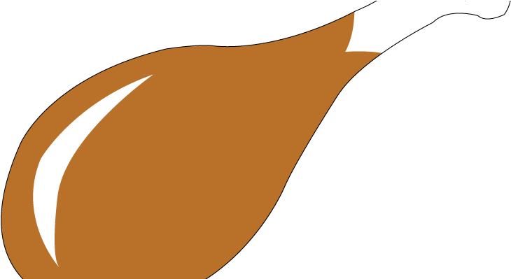 Fried Chicken Leg Cartoon - Chicken (757x398)
