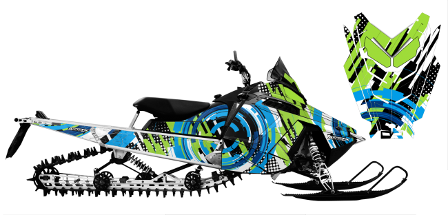 Proride Rmk Arc Reactor - 2015 Polaris 800 Rush Pro Wraps (650x312)