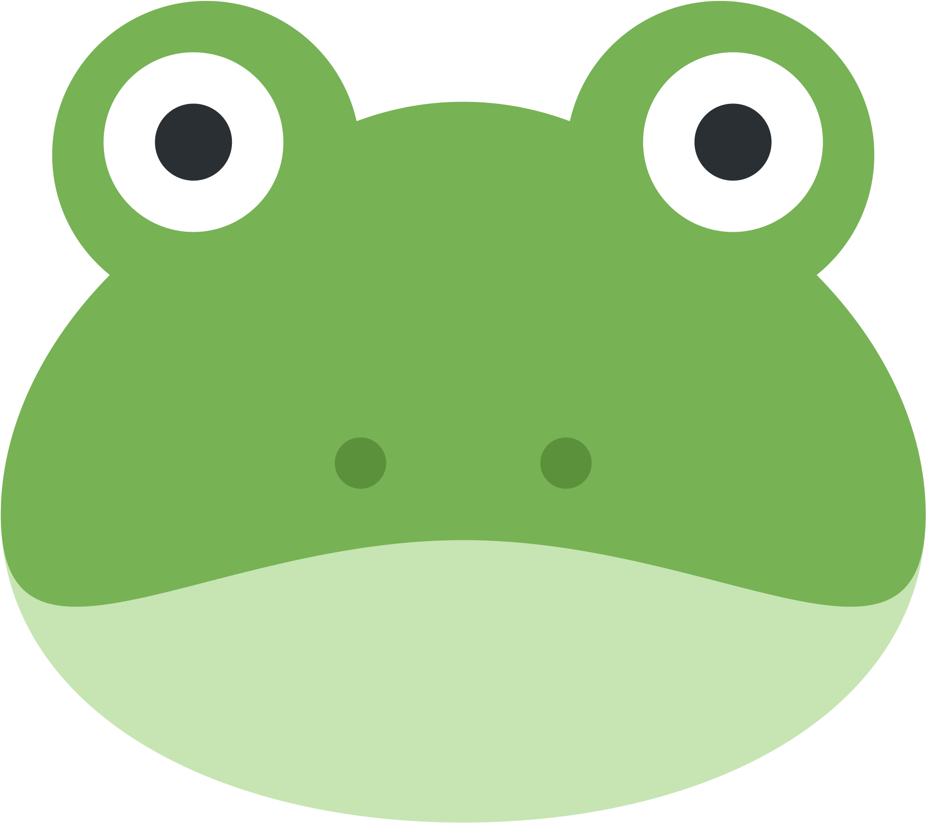 Cartoon Frog Face - Cartoon Frog Face (2048x2048)