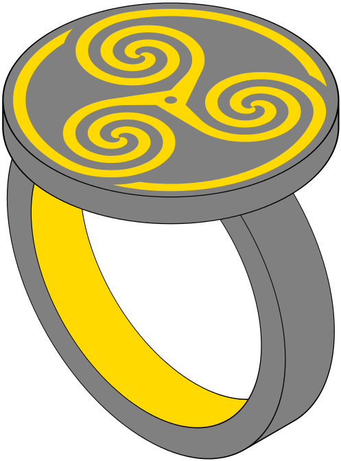 Roissy Triskelion Iron Ring Signet - Story Of O Ring (512x680)