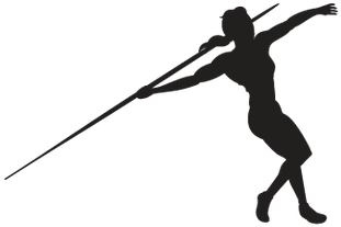 Withdrawal, B&w - Javelin Throw (407x399)