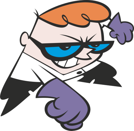 Free Dexters Laboratory Logo - Television (450x442)