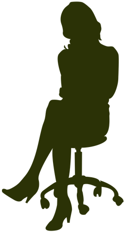 Sitting Svg - Girl Sitting In Chair Silhouette (512x512)