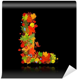 Fotomural Hermosas Hojas De Otoño - Depositphotos_43535579 Stock Illustration Beautiful (400x400)