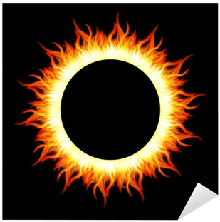 Vinilo Pixerstick Resumen De Fuego Ardiendo Vista Superior - Euclidean Vector (400x400)