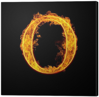 Yangın Alfabe O Harfi Tuval Baskı • Pixers® - O Vuur (400x400)