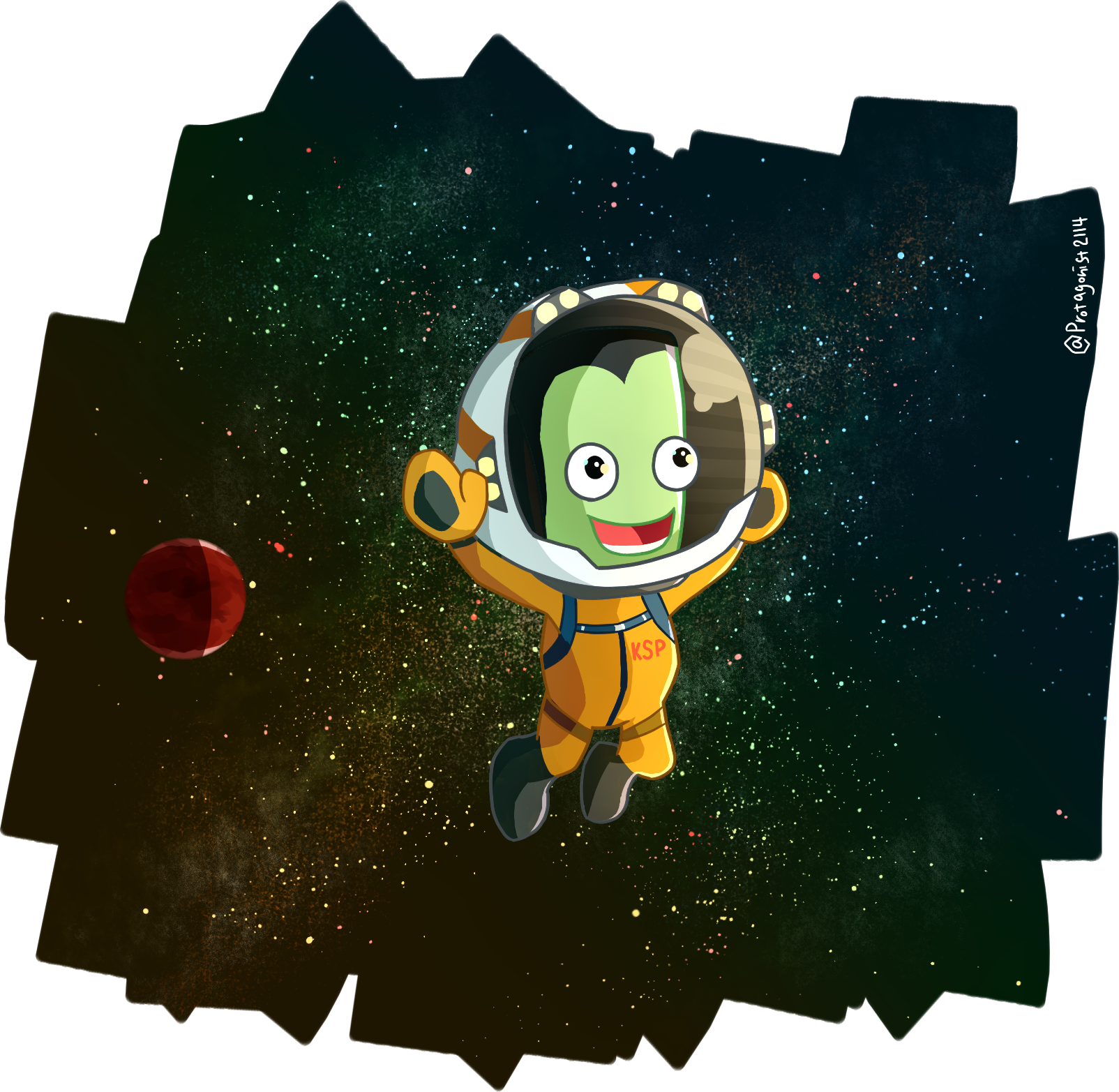 Kerbal Space Program On Twitter - Cartoon (1604x1565)