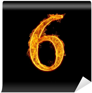 Carta Da Parati Fuoco Alfabeto Numero 6 Sei • Pixers® - Soy Un Diablo (400x400)
