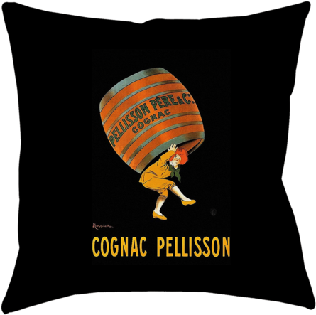 Cognac Pellisson Pillow - Leonetto Cappiello - Cognac Pellison Canvas (480x480)