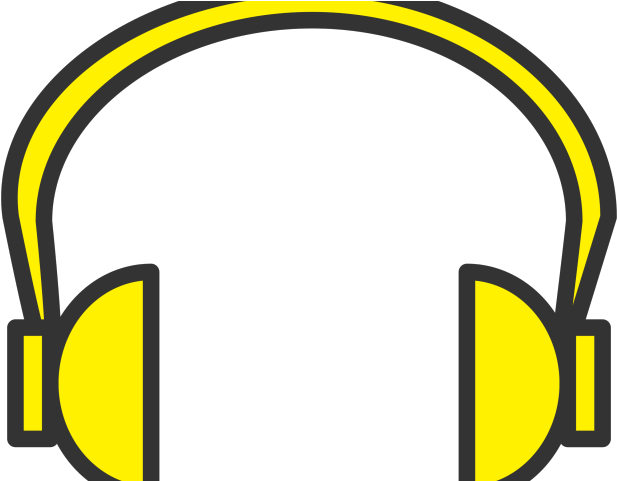 Headphone Clipart Yellow - Headphones Image Clipart (640x480)