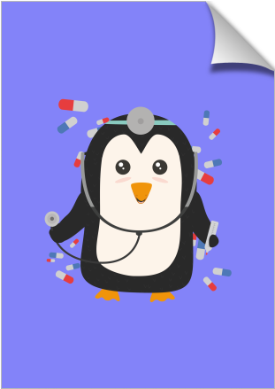 Penguin Doctor - Penguin Doctor With Heart Iphone 6/6s Tough Case (674x516)