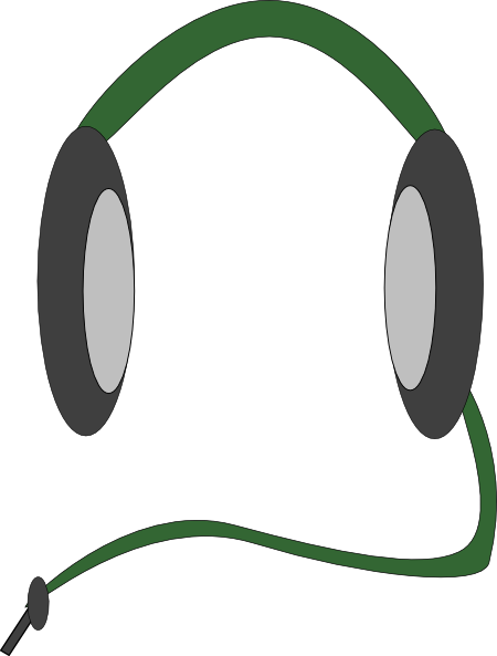 Headset Clip Art At Clker - Headphones Clipart Transparent Background (450x593)