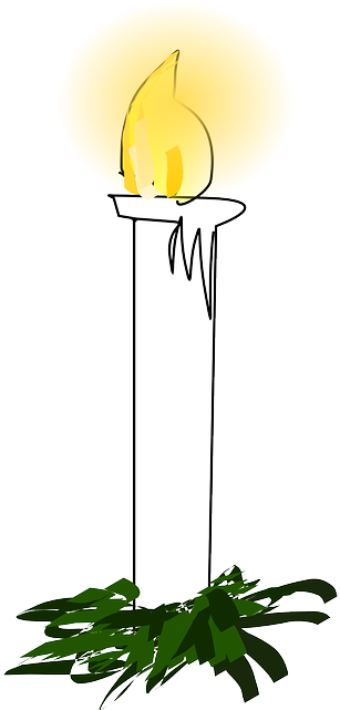 Green Candle, Christmas, Fire, Burn, Yellow, Green - Christmas Candle Clip Art (320x640)