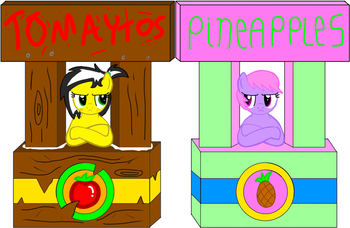 Toyminator900, Concession Stand, Crossed Arms, Duo, - Cartoon (1280x960)