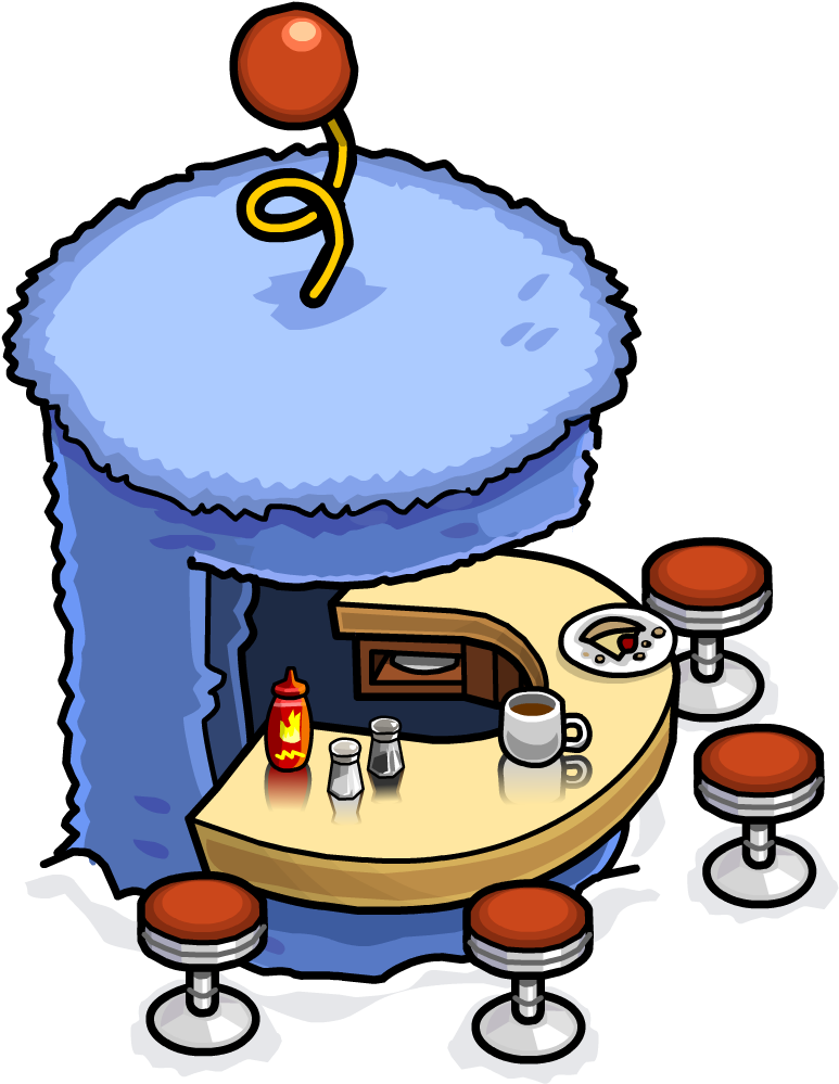Puffle Party 2012 Forest Food Stand - Club Penguin Food Stand (1100x1100)