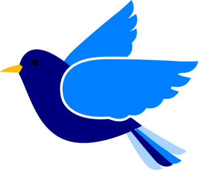 Blue Bird Left2 Clip Art At Clker Com Vector Clip Art - Blue Bird Clipart (400x337)