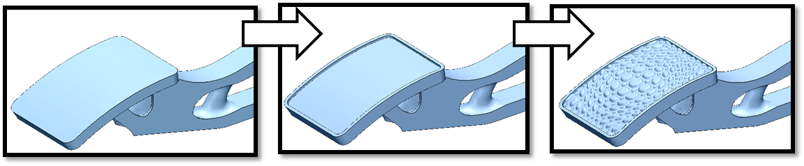 With The Texturing Module, A Functional Texture Was - Topology Optimization Break Pedal (1154x239)