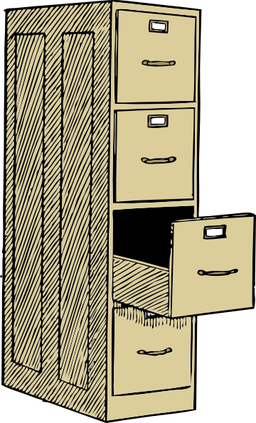File Cabinet Clip Art (360x595)