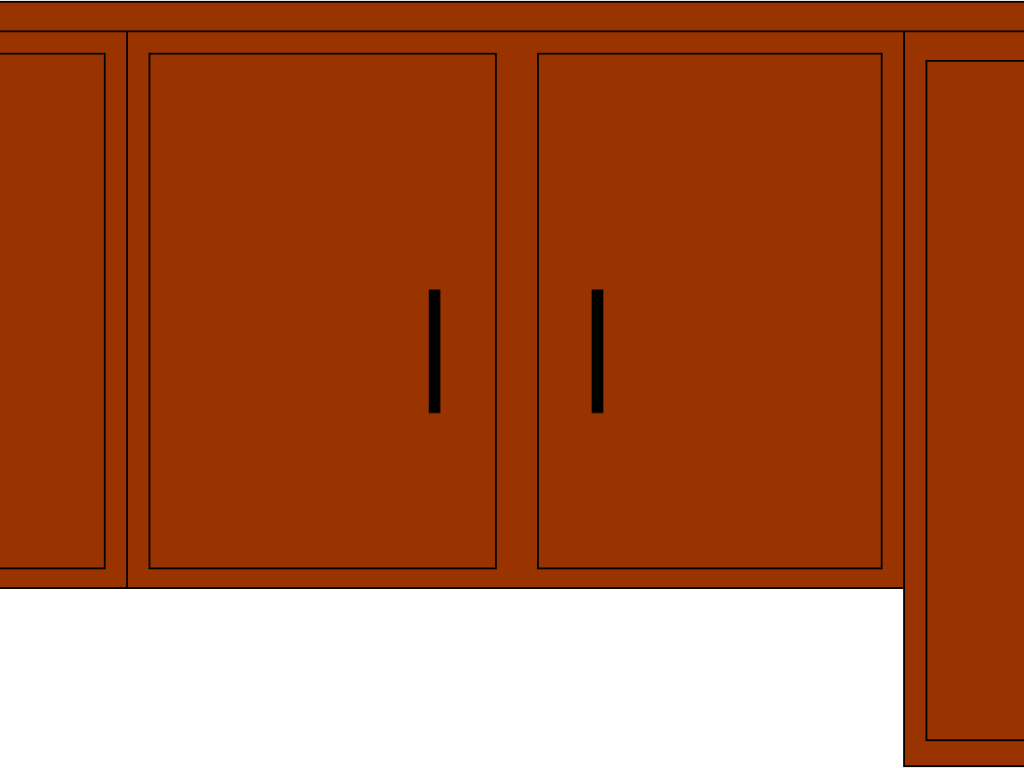 The Kitchen Clipart Kitchen Cupboard - Cabinets Clipart (1024x768)